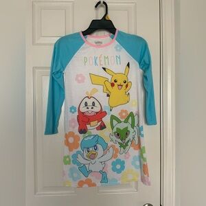 NWOT Kid’s Pokemon Pajama Top - Blue and White
